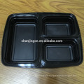 2017 high quality plastic 3 compartment food container